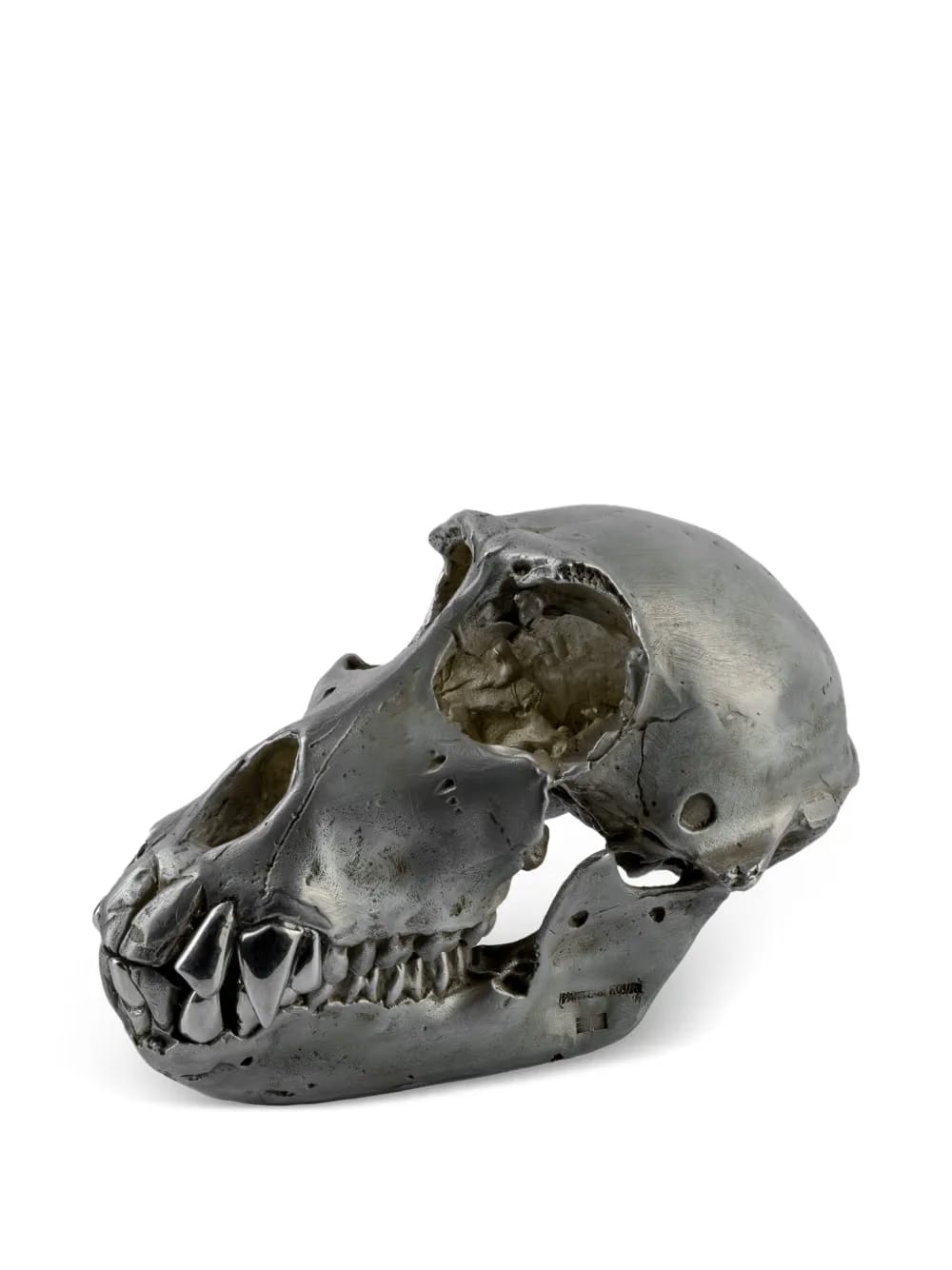 silver plated monkey skull