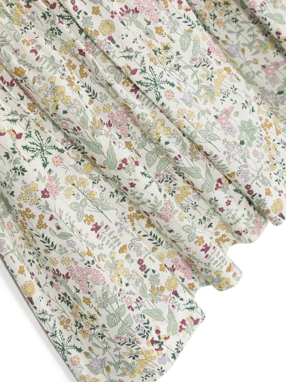 floral-print pleated dress