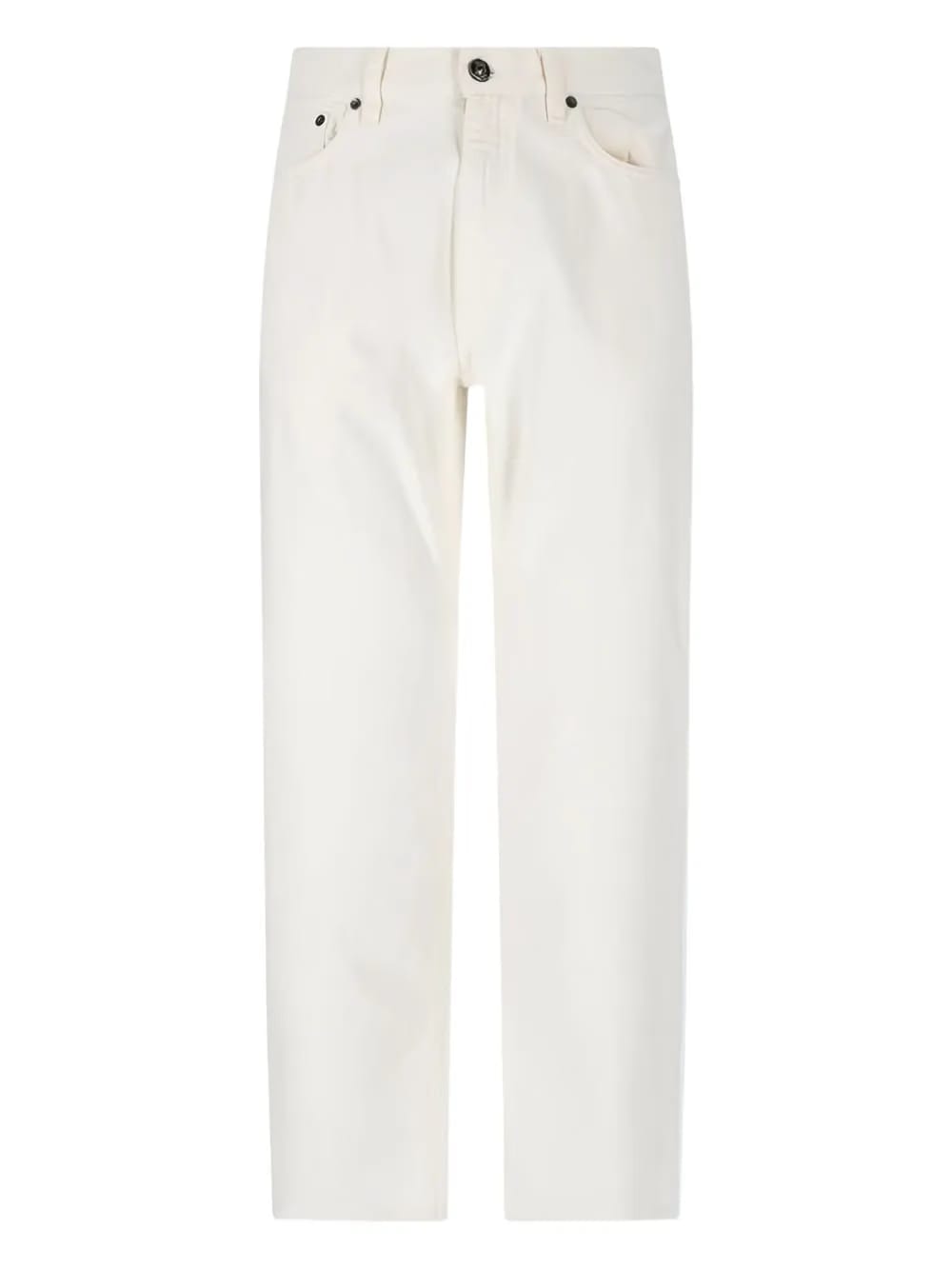zip-fly button-fastening jeans