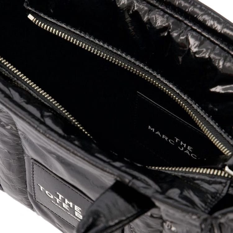 Marc Jacobs Logo Printed Tote Bag Black