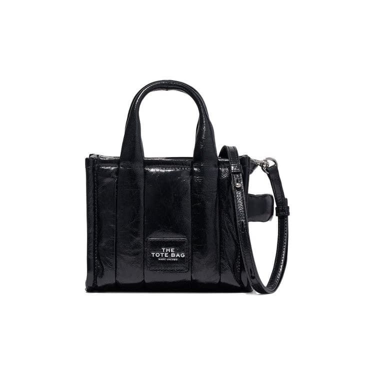 Marc Jacobs Logo Printed Tote Bag Black