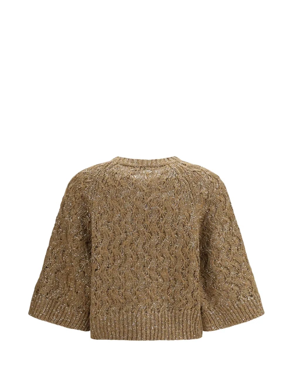 open-stitch sweater
