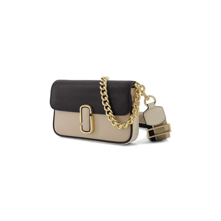 Marc Jacobs Logo Plaque Chained Shoulder Bag Multicolor