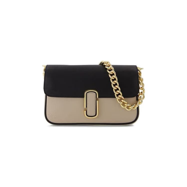 Marc Jacobs Logo Plaque Chained Shoulder Bag Multicolor