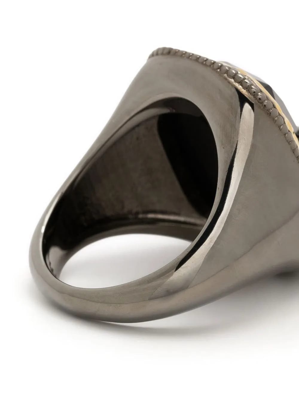 Rock square signet ring