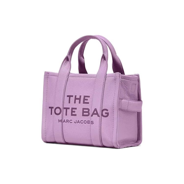 Marc Jacobs Leather Mini Tote Bag Regal Orchid