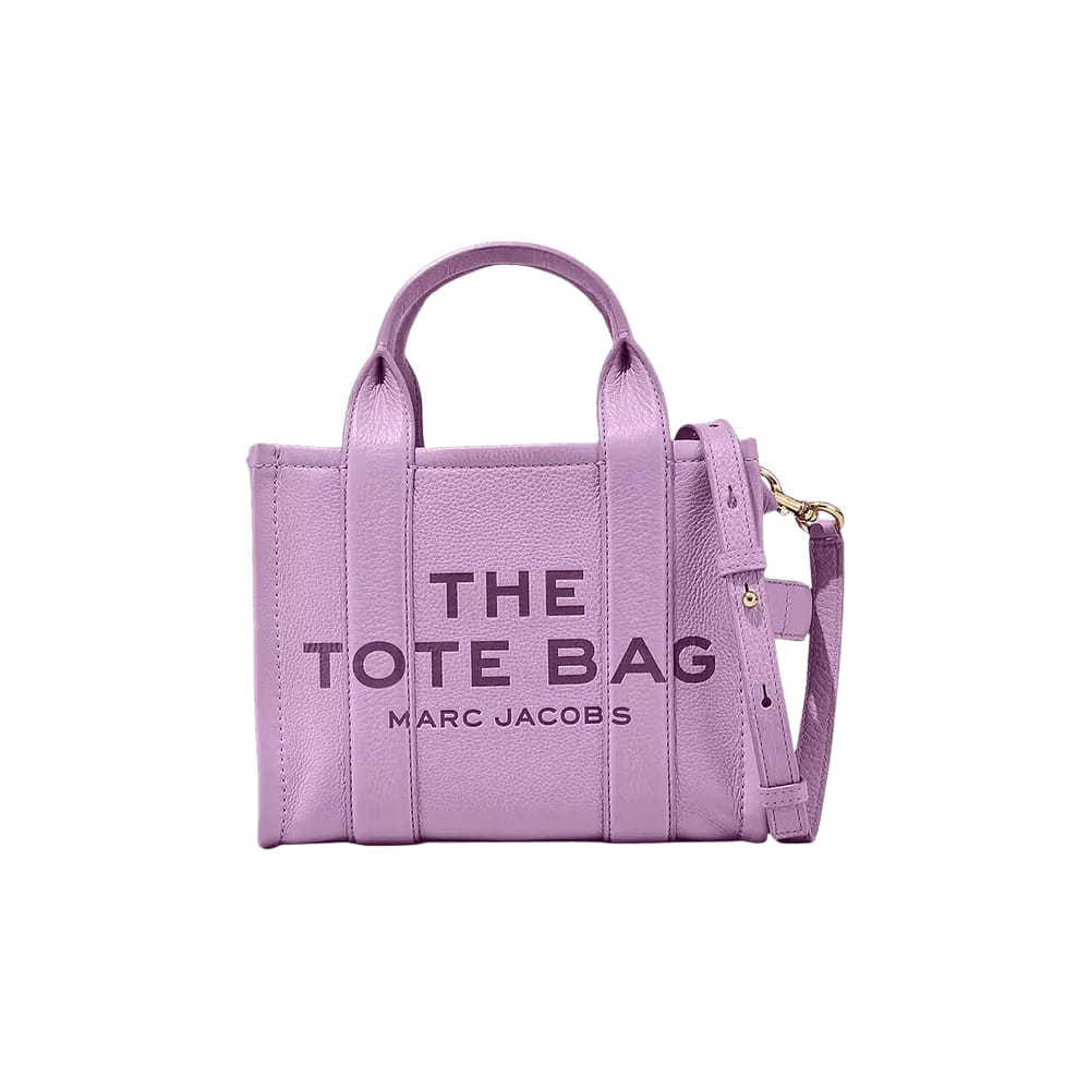 Marc Jacobs Leather Mini Tote Bag Regal Orchid