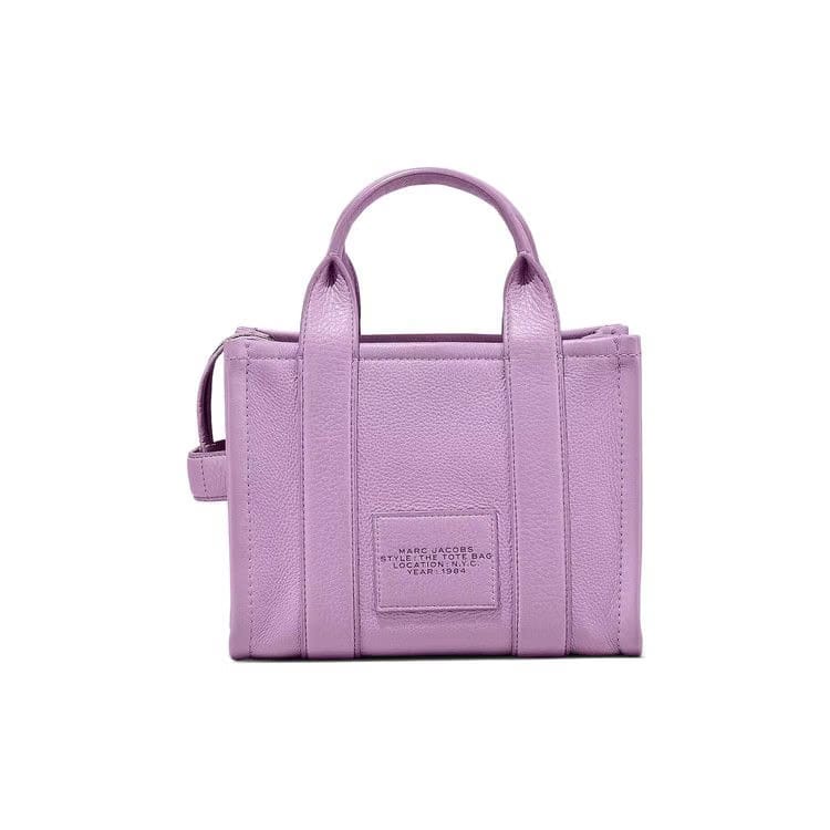 Marc Jacobs Leather Mini Tote Bag Regal Orchid