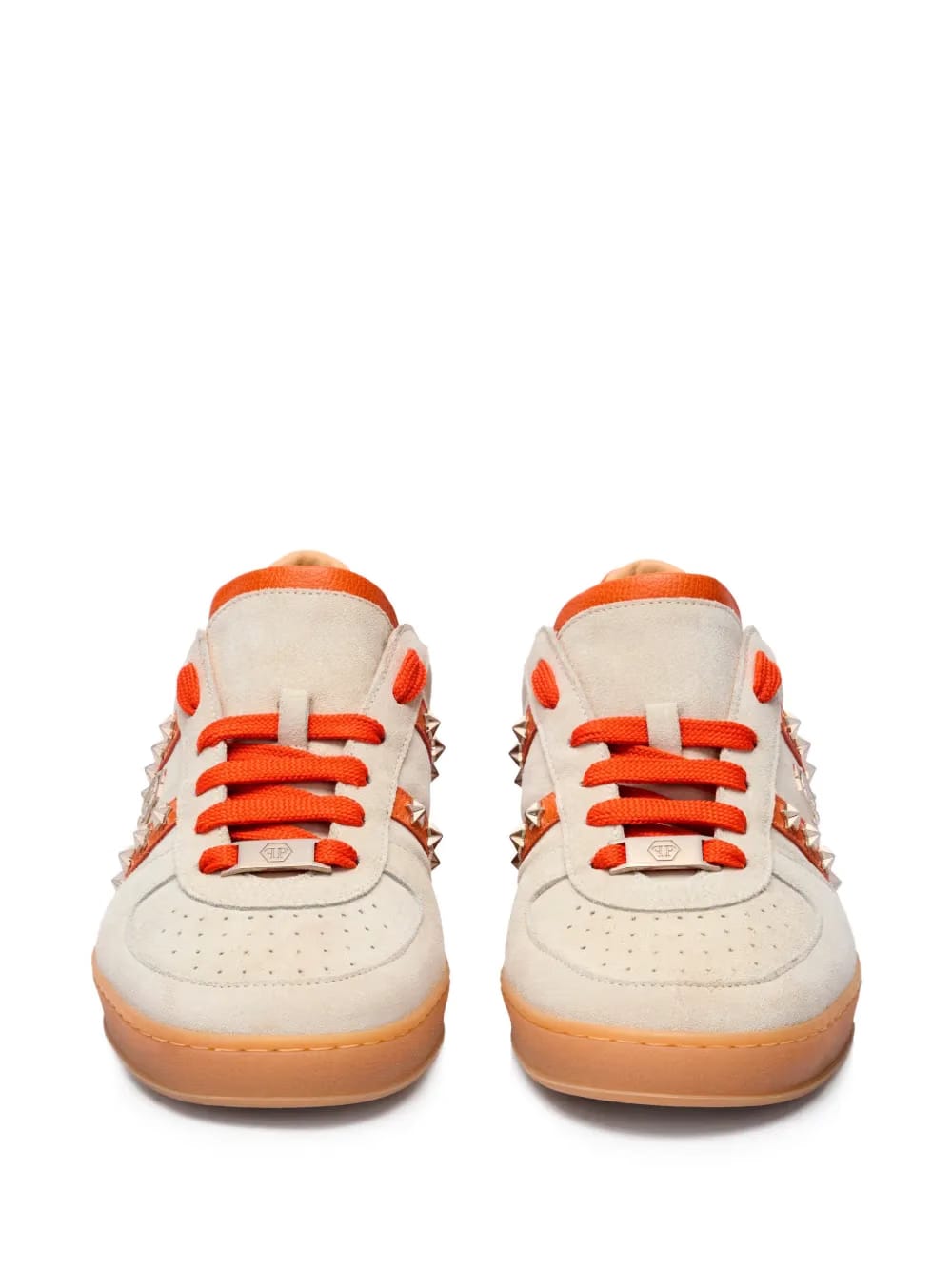 Retro Rebel star-studs leather low-top sneakers