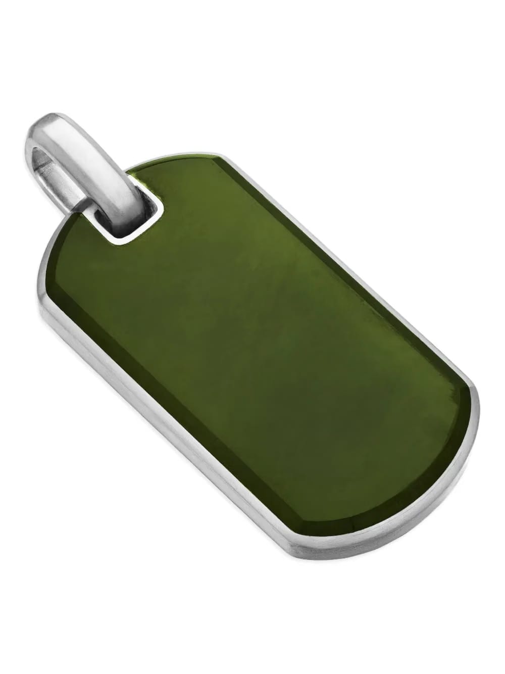 sterling silver Chevron tag (35mm)