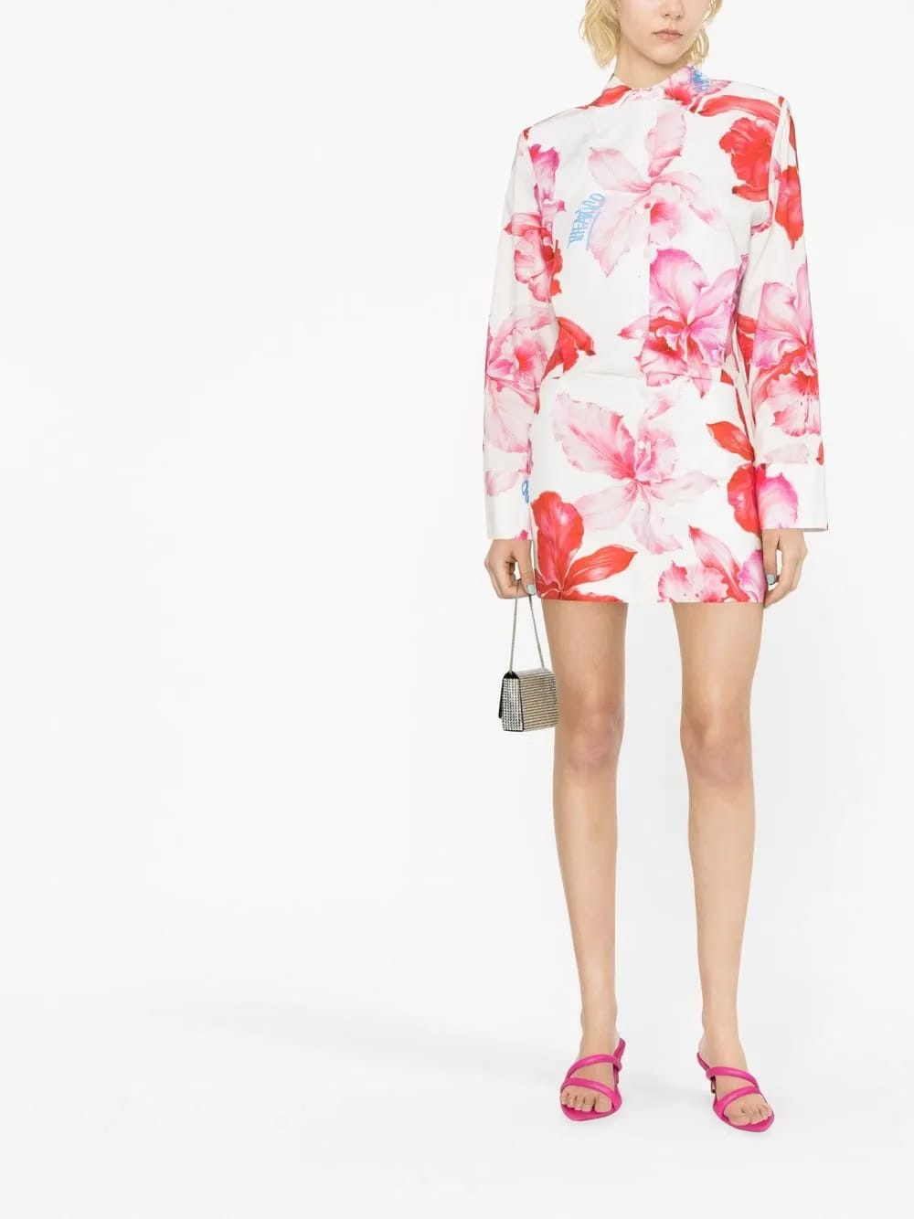 Margot floral-print minidress