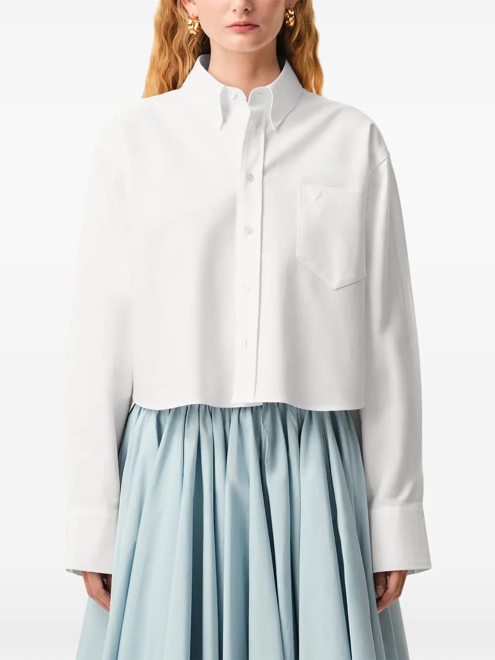 Ami de Coeur cropped shirt