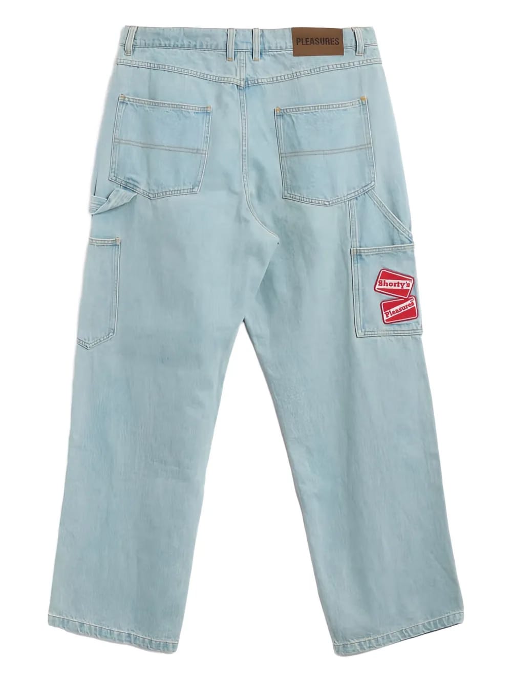 patch-detailed jeans