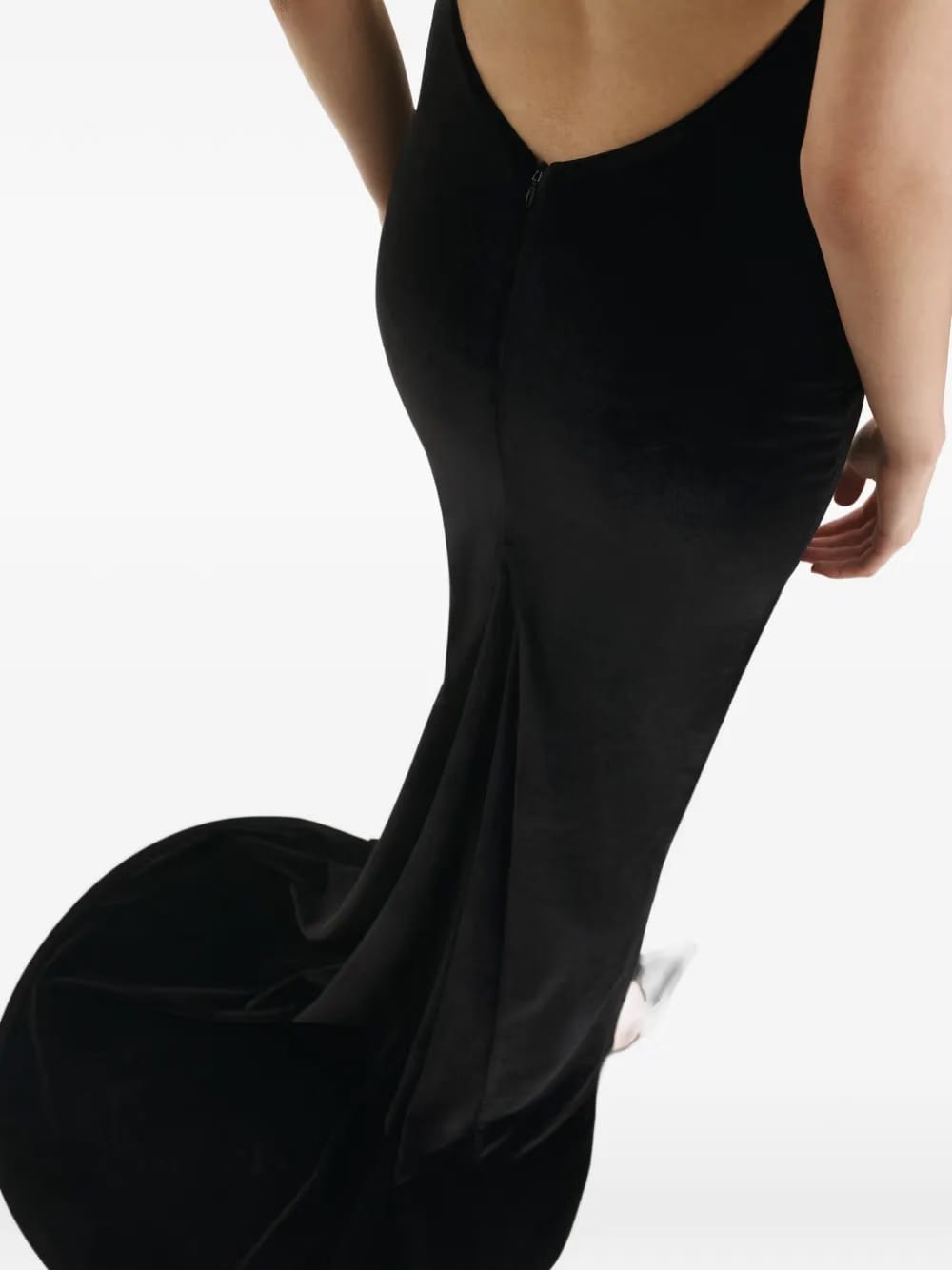 open-back maxi dress