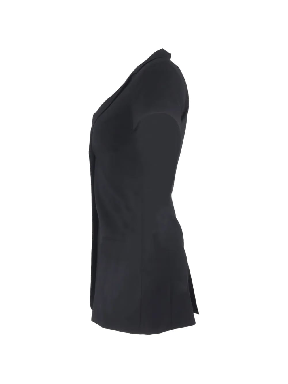 single-breasted short-sleeve blazer