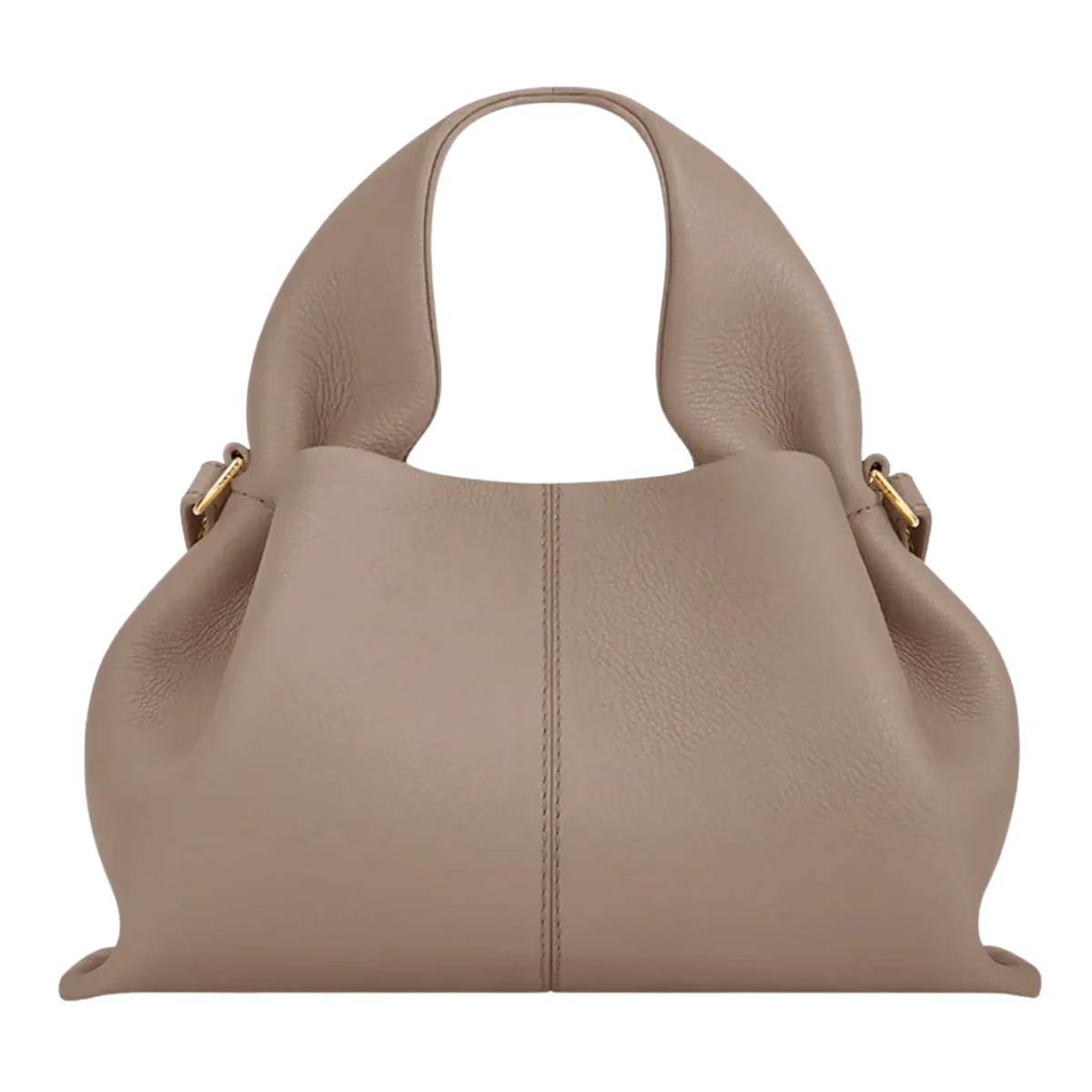 Polene Numero Neuf Mini Textured Taupe