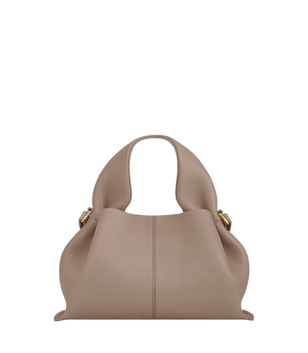 Polene Numero Neuf Mini Textured Taupe