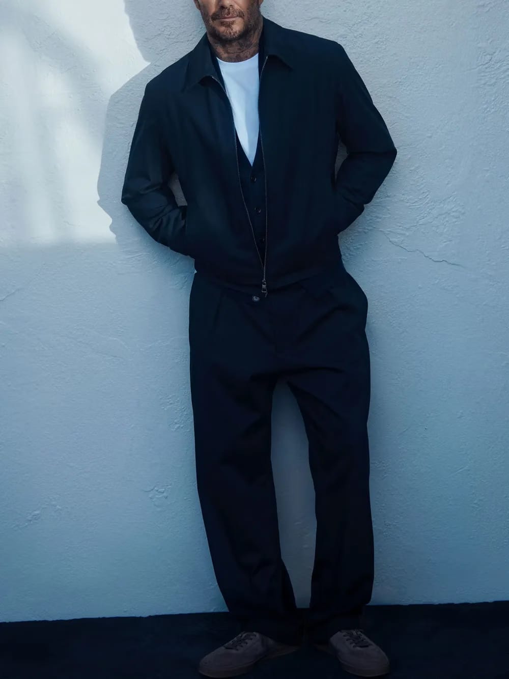 x David Beckham tailored trousers