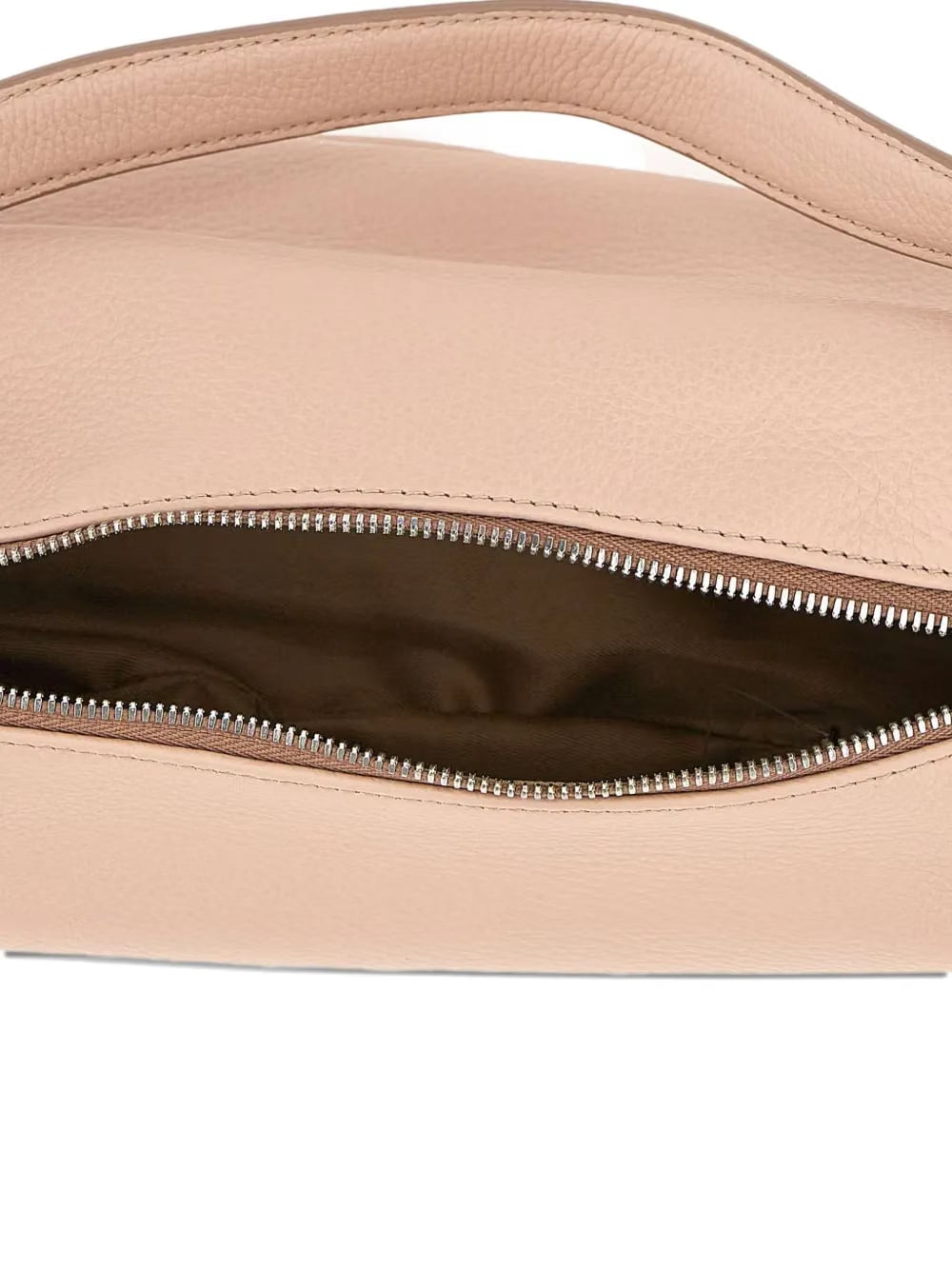 Aisha zip grained leather shoulder bag