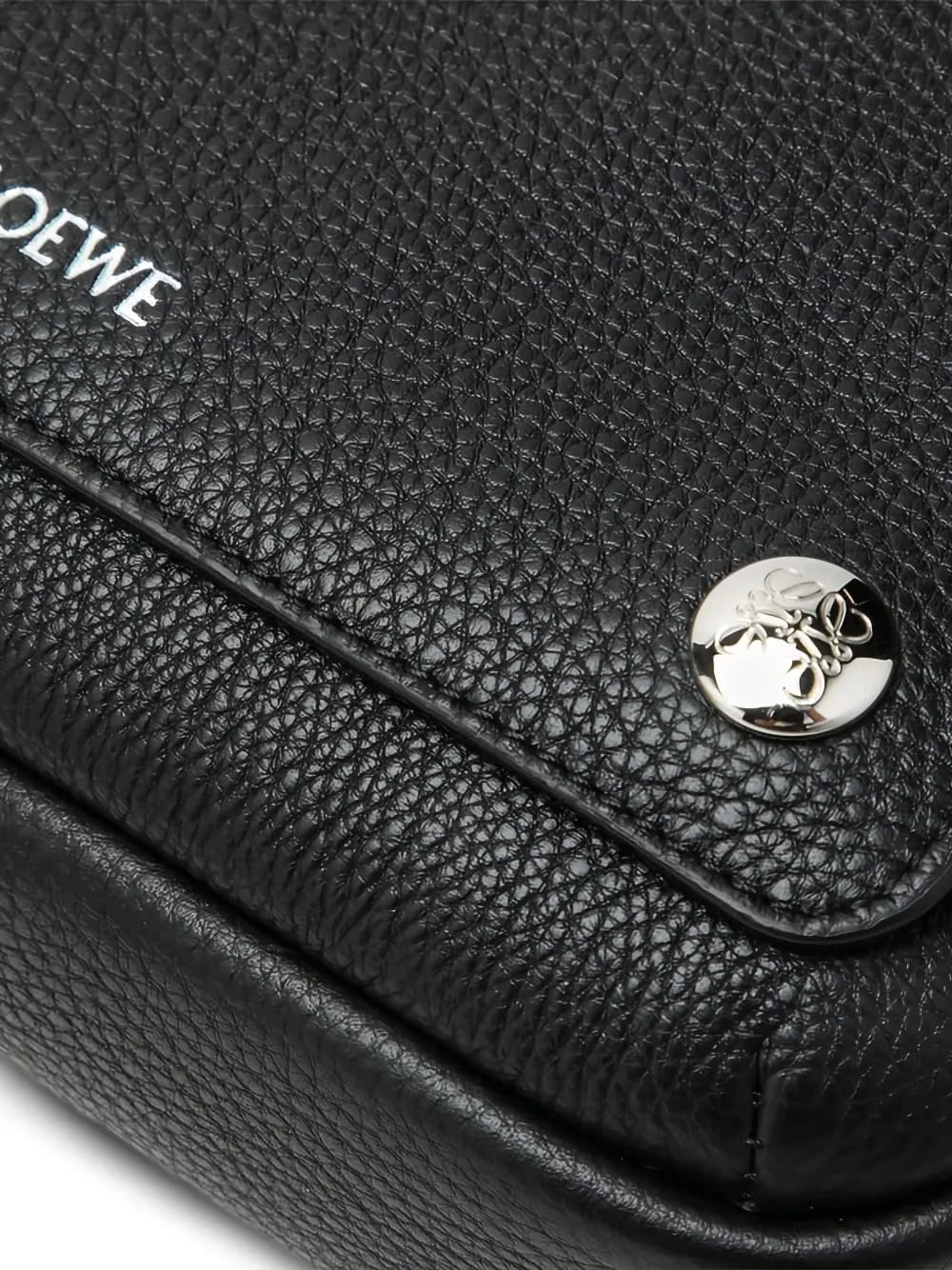 pebble-leather messenger bag