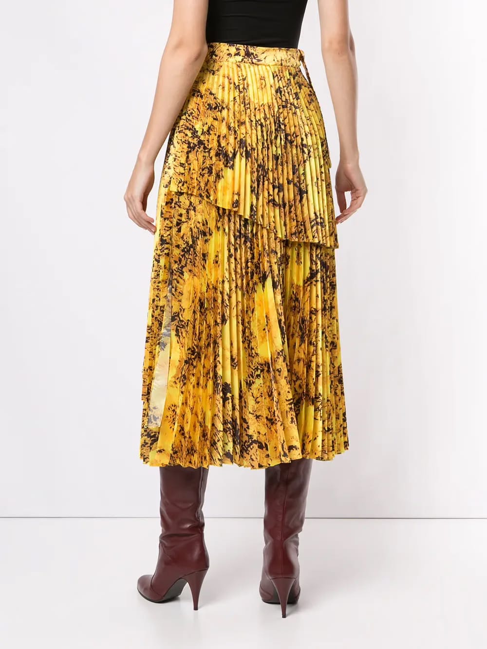 floral pleated skirt