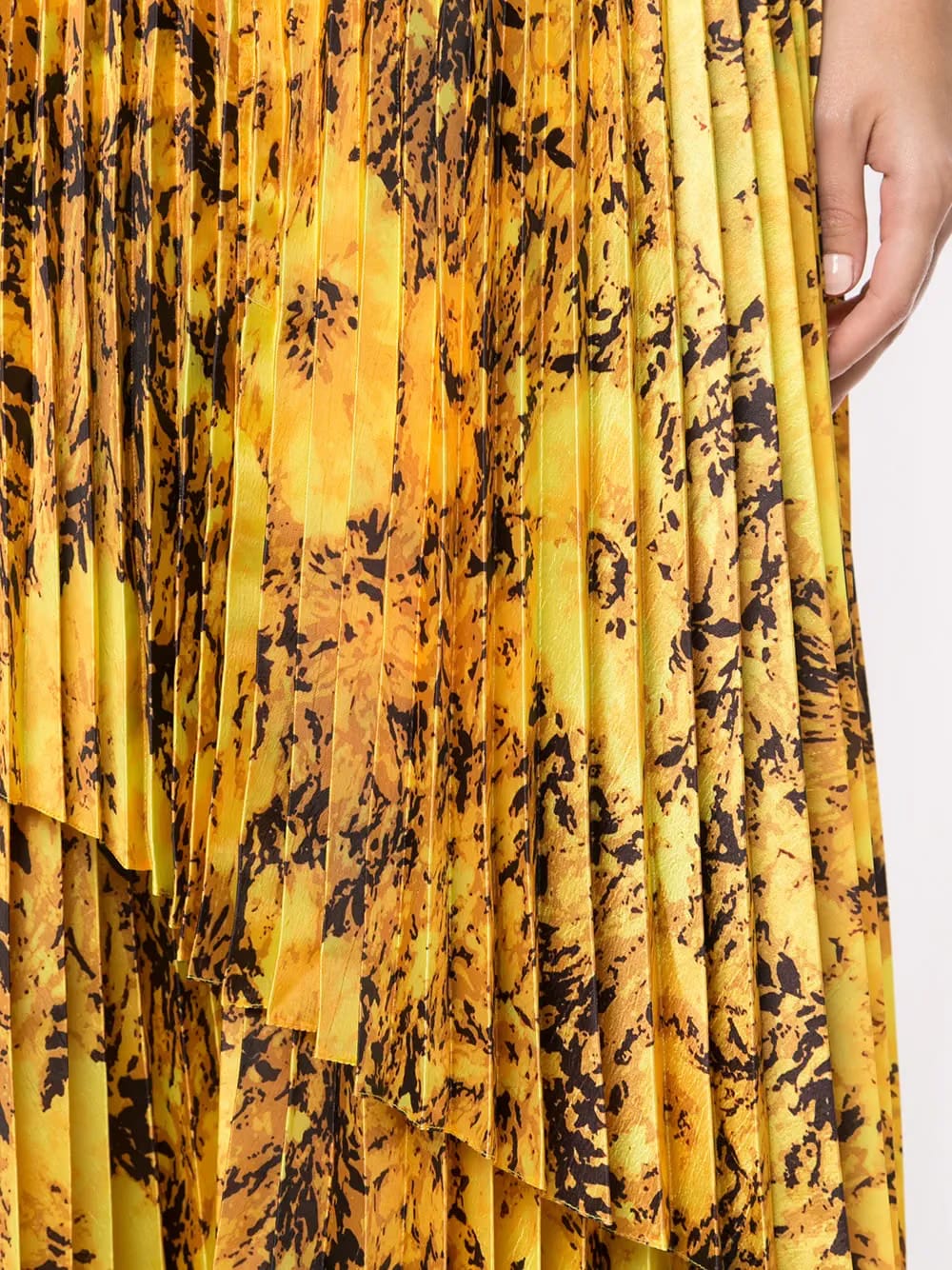 floral pleated skirt