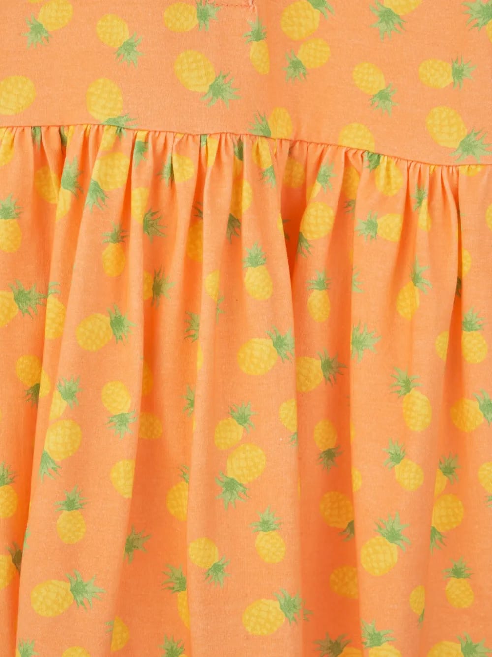 pineapple-print sleeveless dress