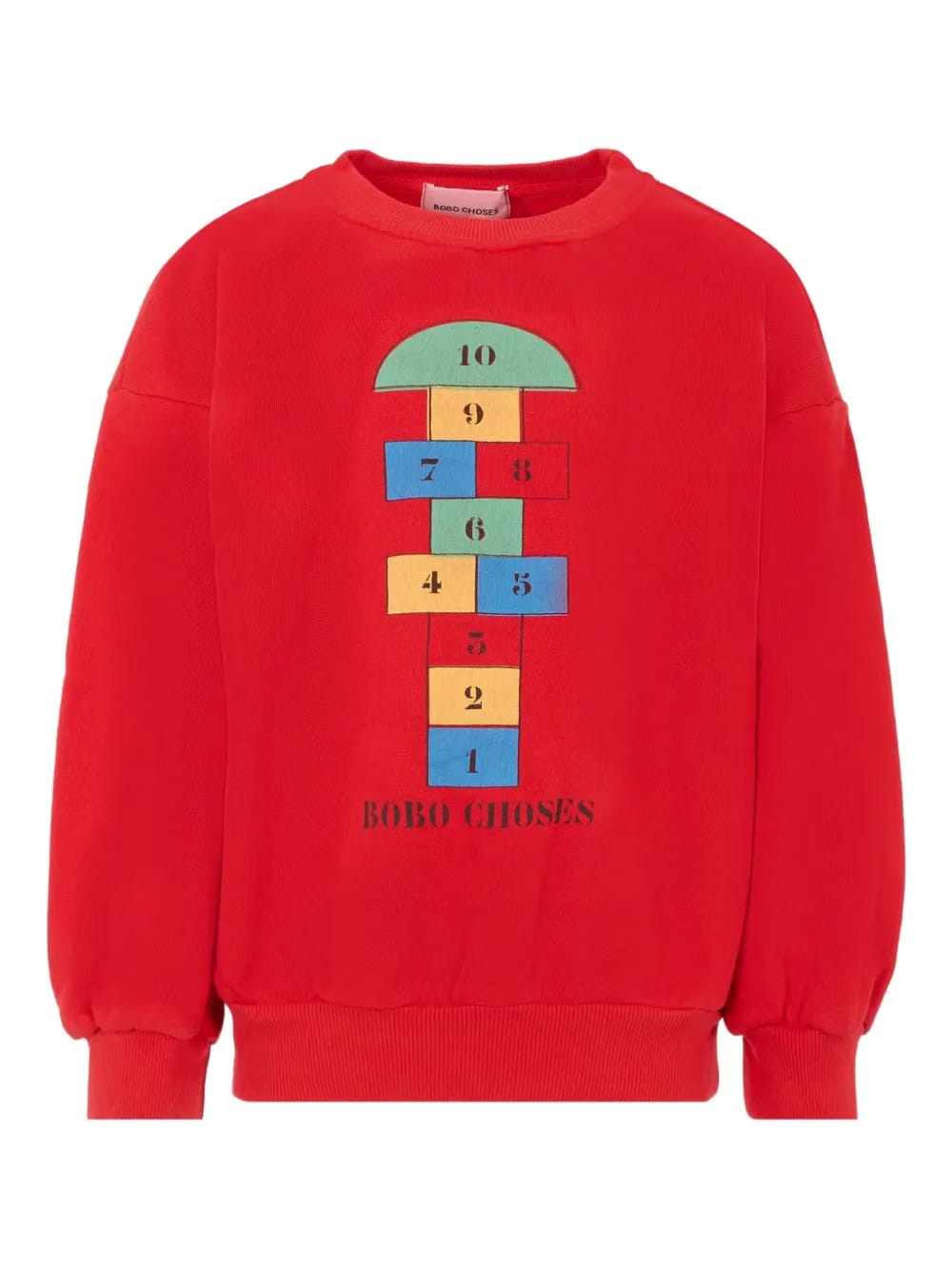 hopscotch-print sweatshirt