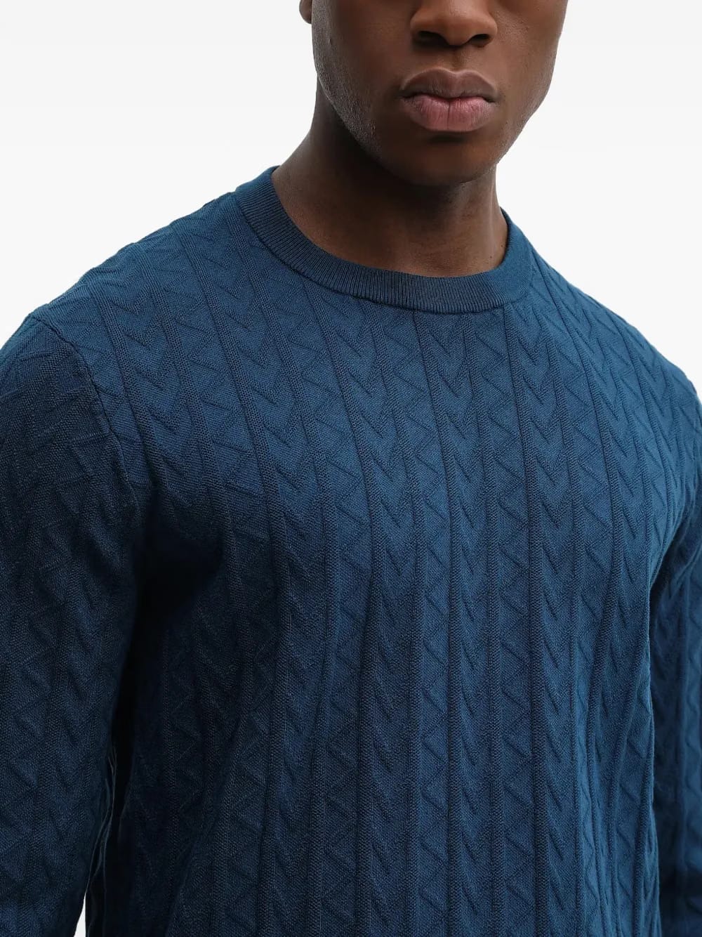 logo-jacquard jumper