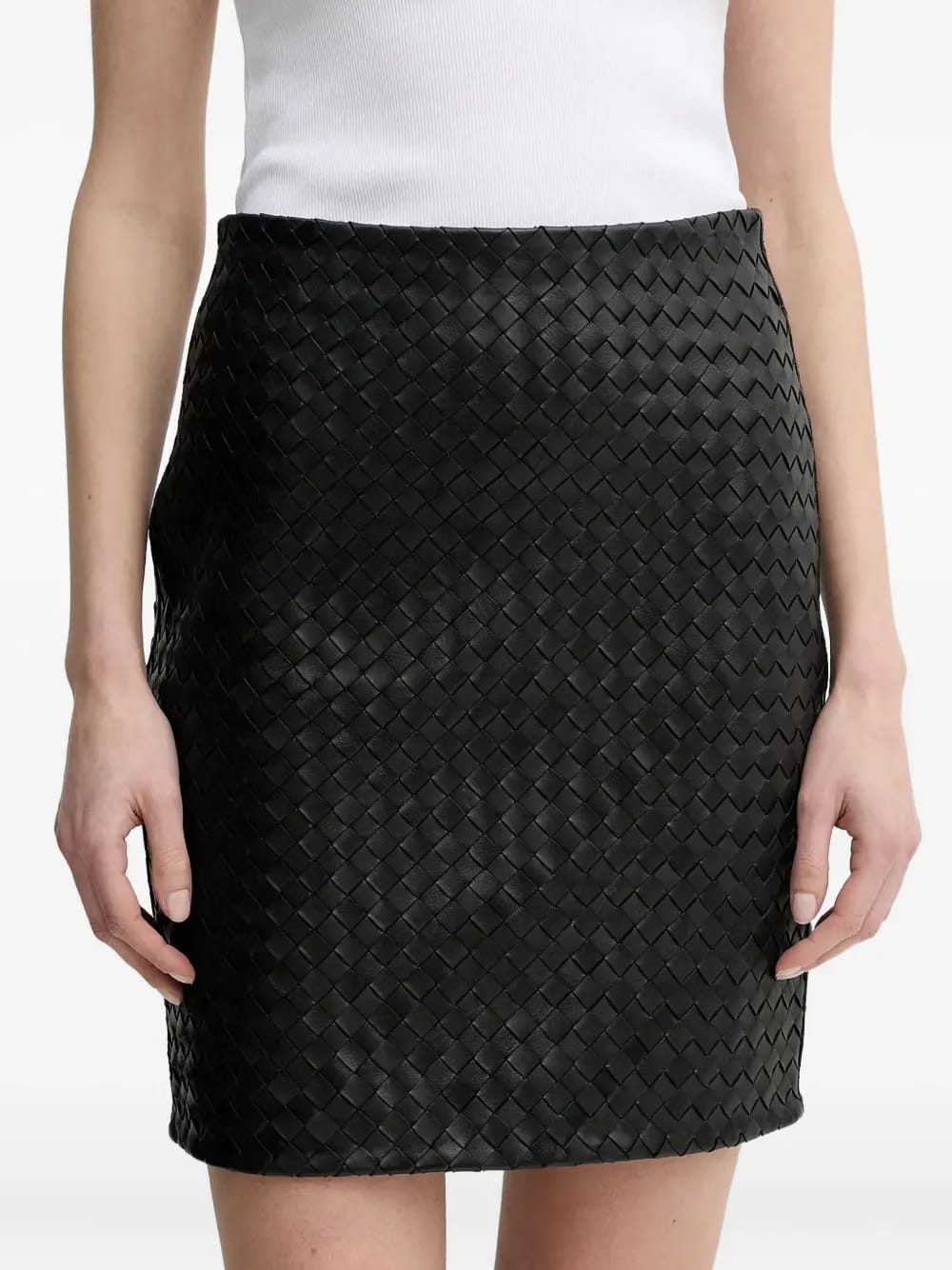 interwoven mini skirt