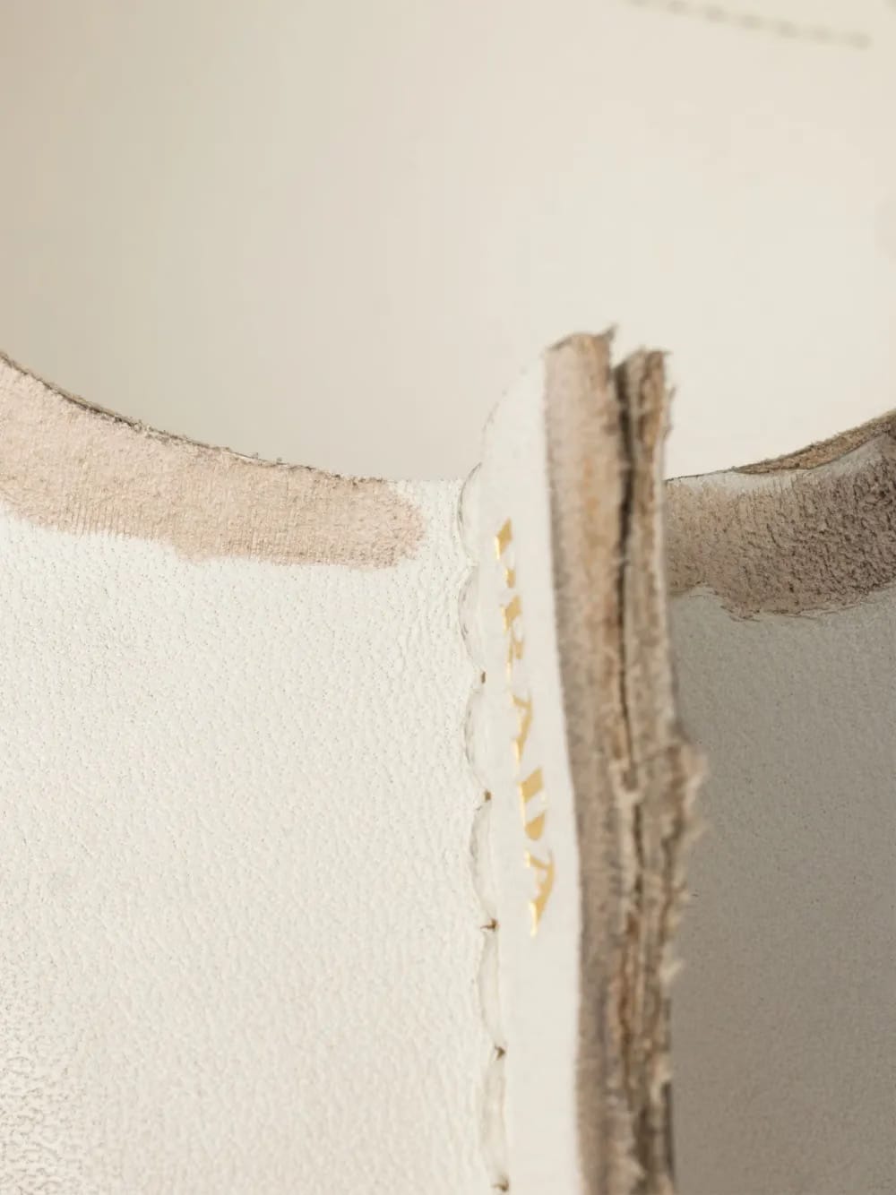 85mm Antiqued leather pumps