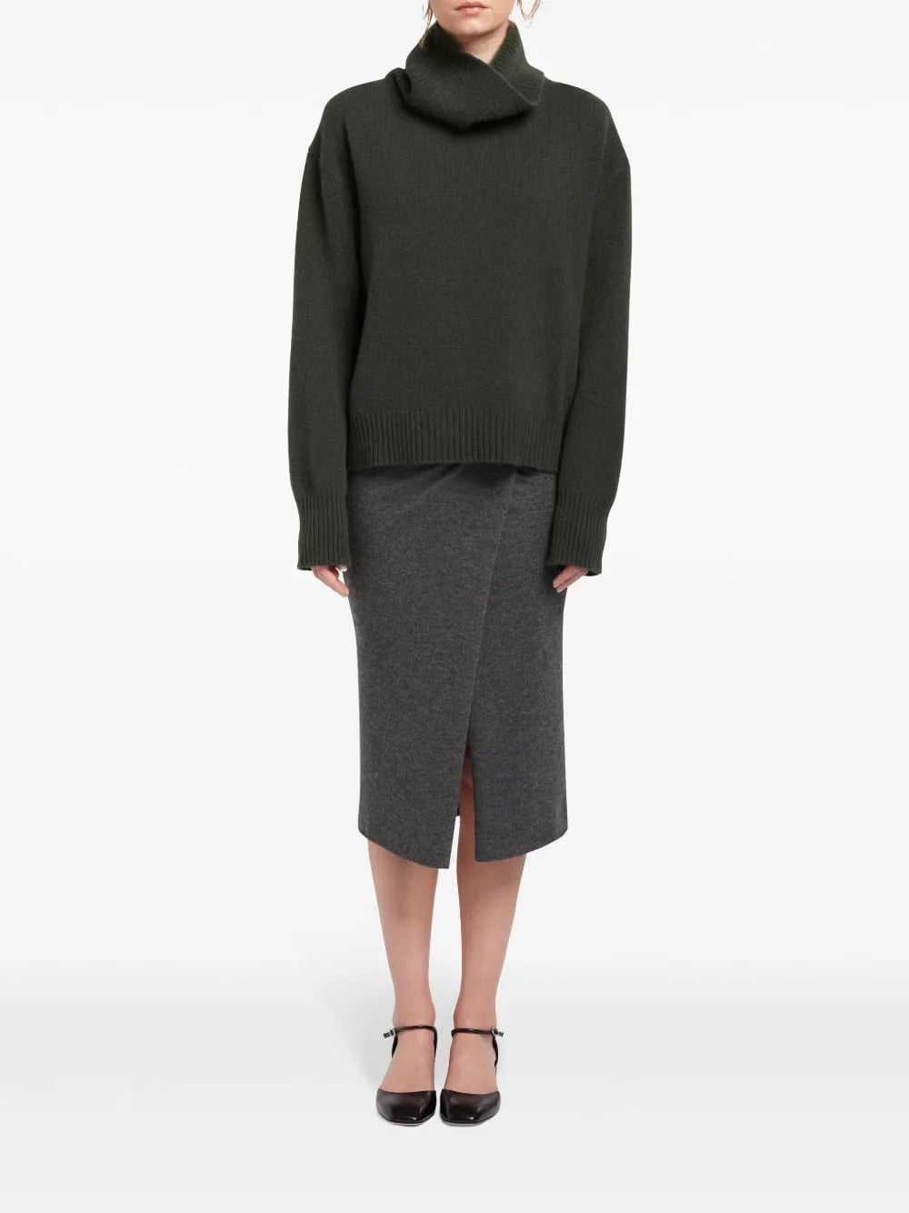 Moss cashmere jumper