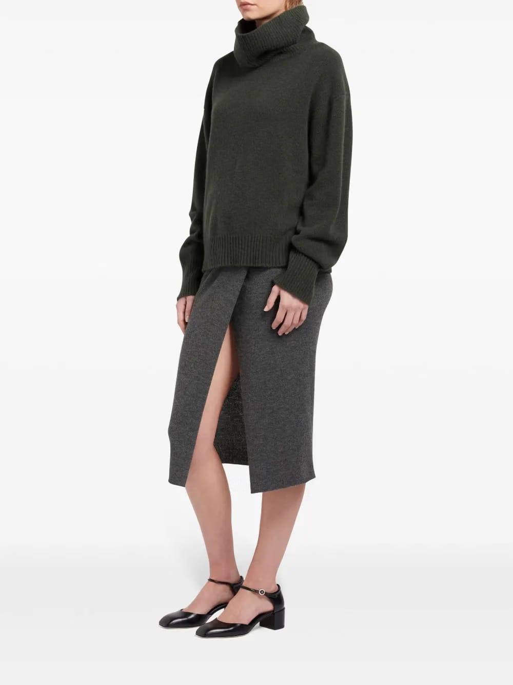 Moss cashmere jumper