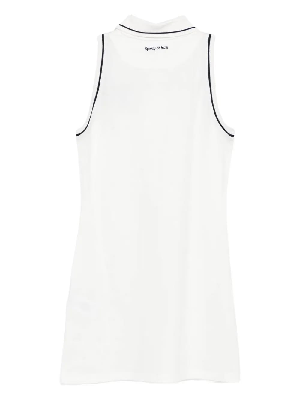 embroidered-logo polo mini dress