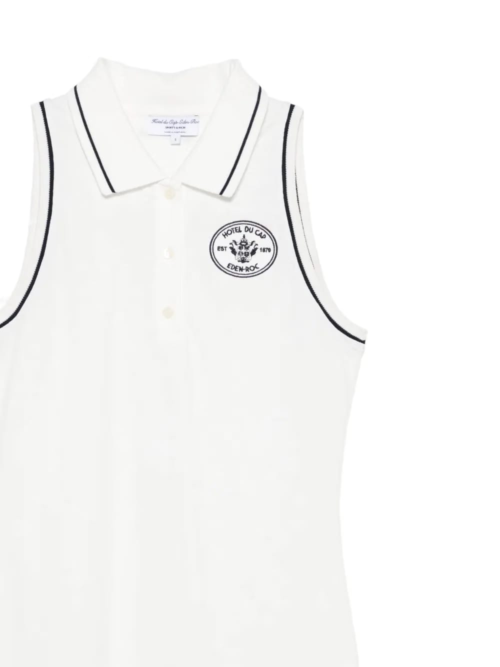 embroidered-logo polo mini dress