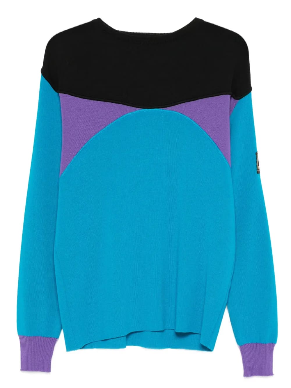 2000s colour-block-design sweater