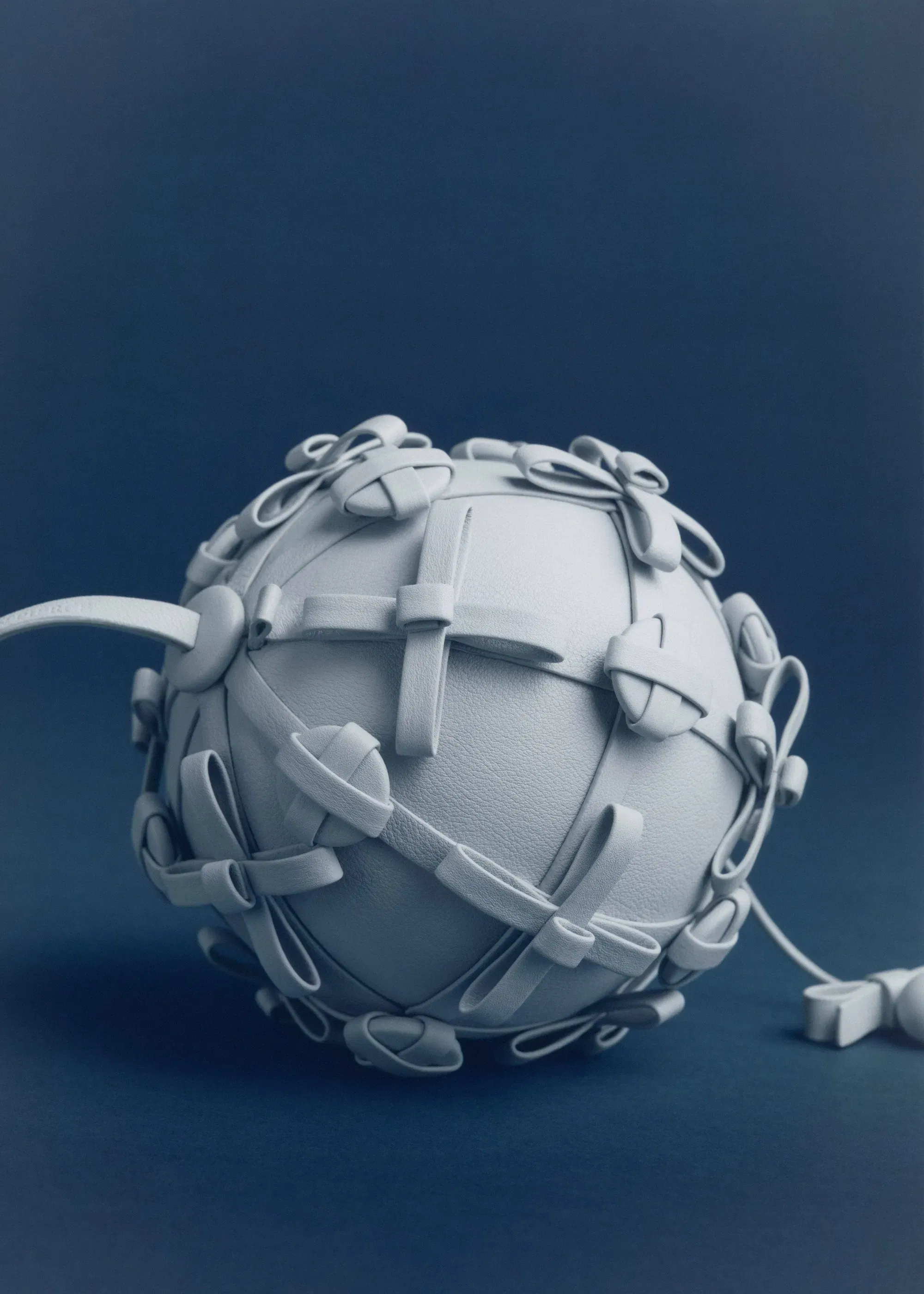 Button Bow Sphere - Cloud