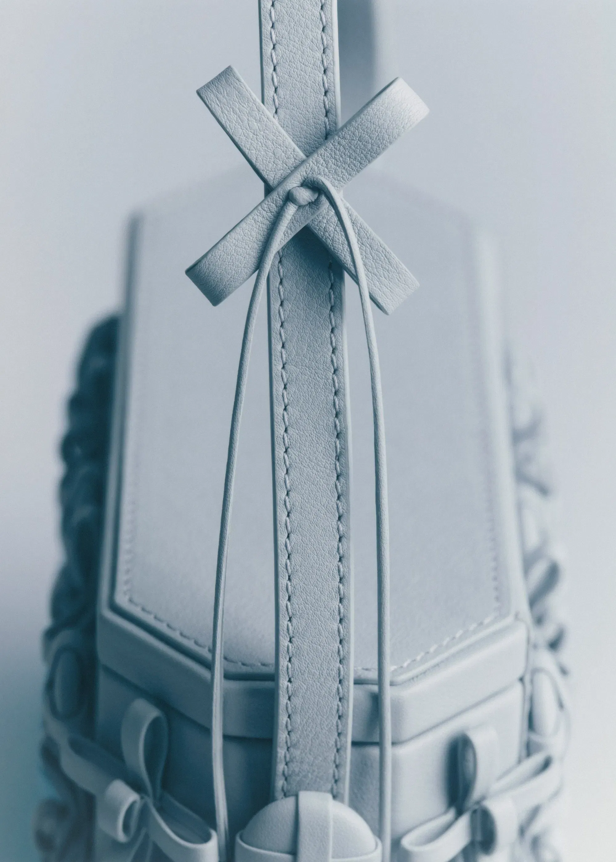 Button Bow Box - Cloud