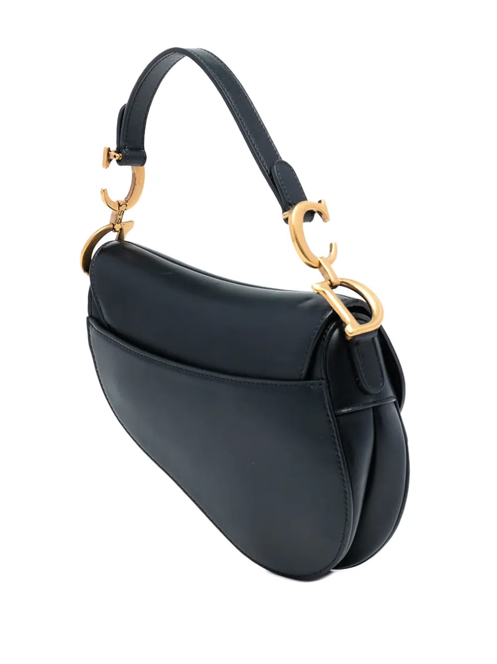 2018 Mini Smooth Calfskin Saddle Bag satchel
