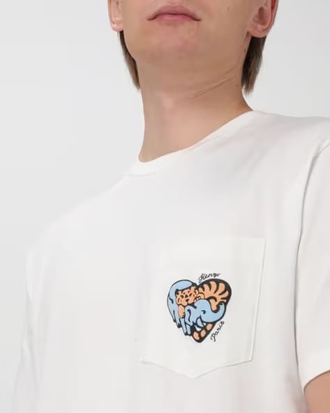 KENZO Jungle Heart Cotton Regular Fit T-Shirt