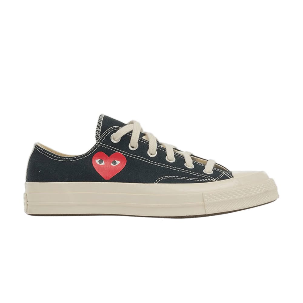 Comme des Garçons PLAY x Chuck 70 Low Small Red Heart - Black
