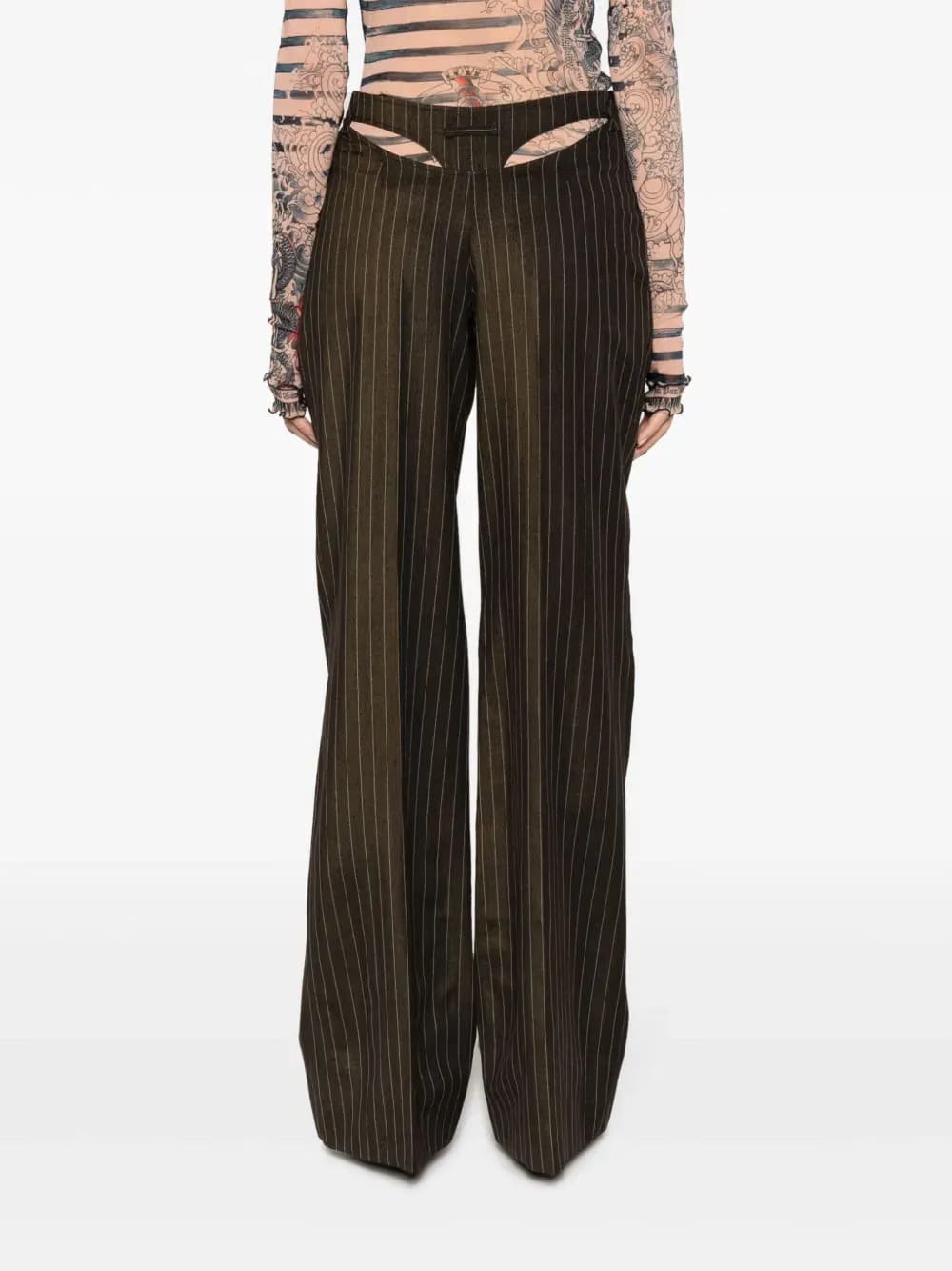 The Thong striped trousers