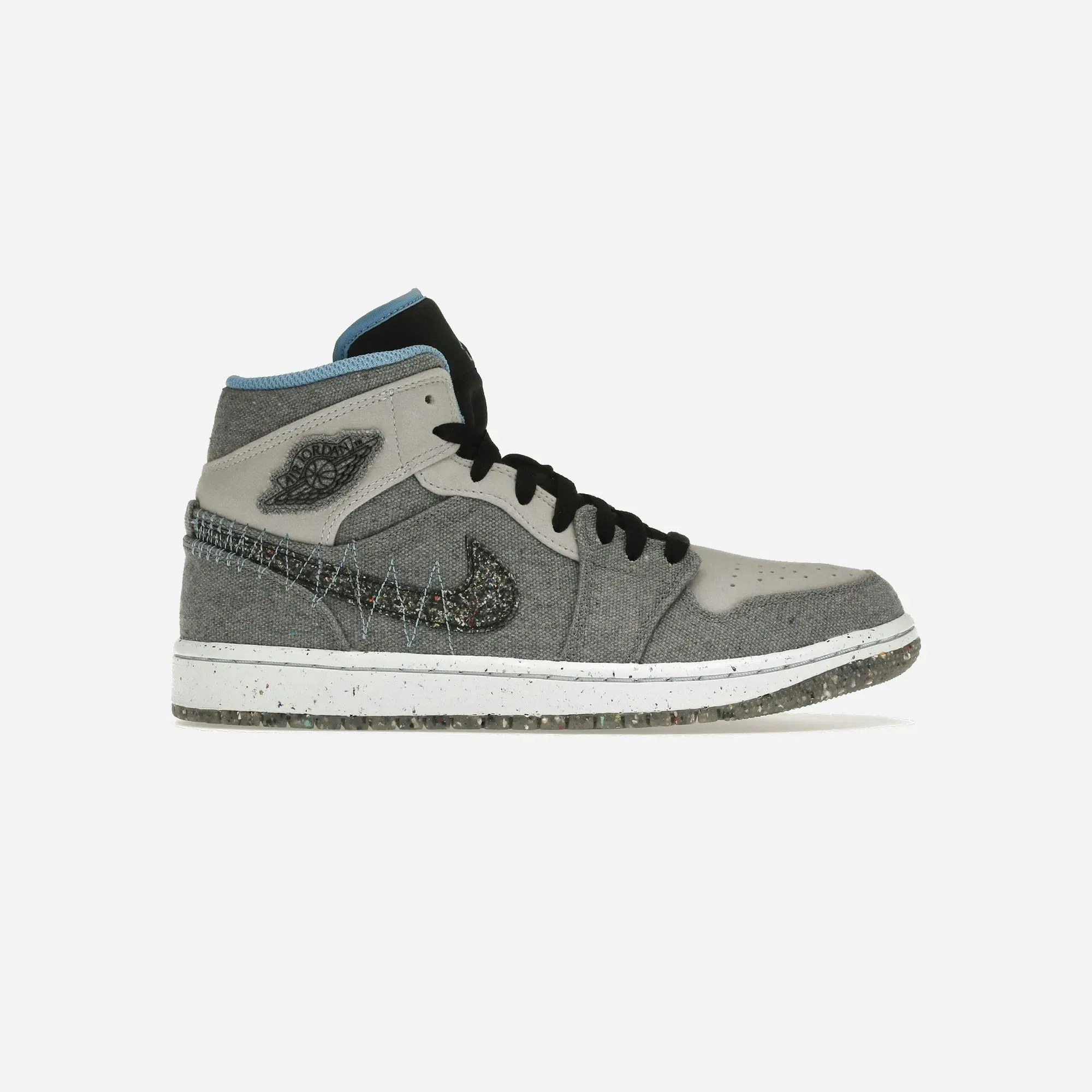 Air Jordan 1 Mid Crater Grey University Blue