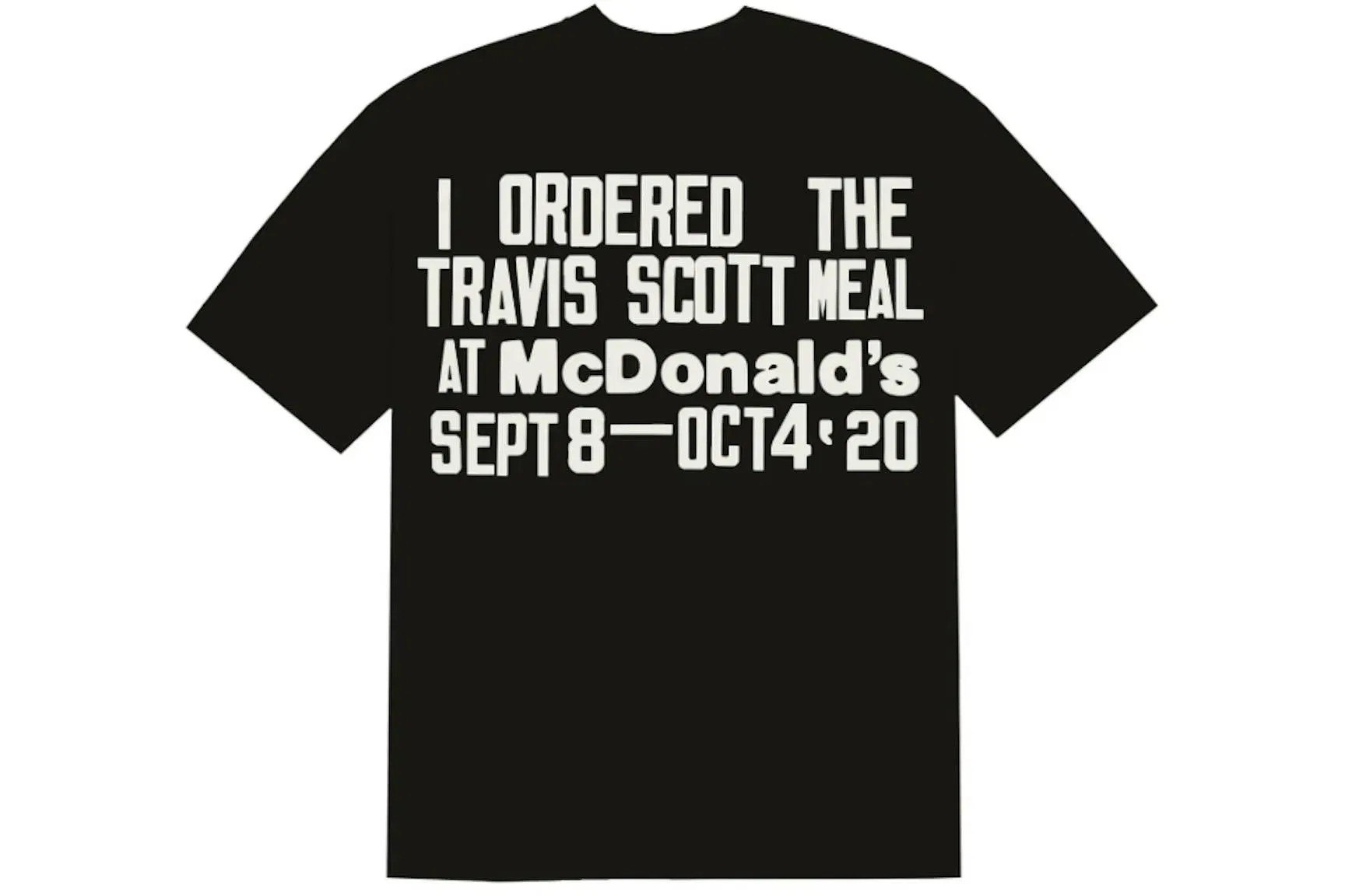 Travis Scott x CPFM 4 CJ Burger Mouth T-Shirt Black