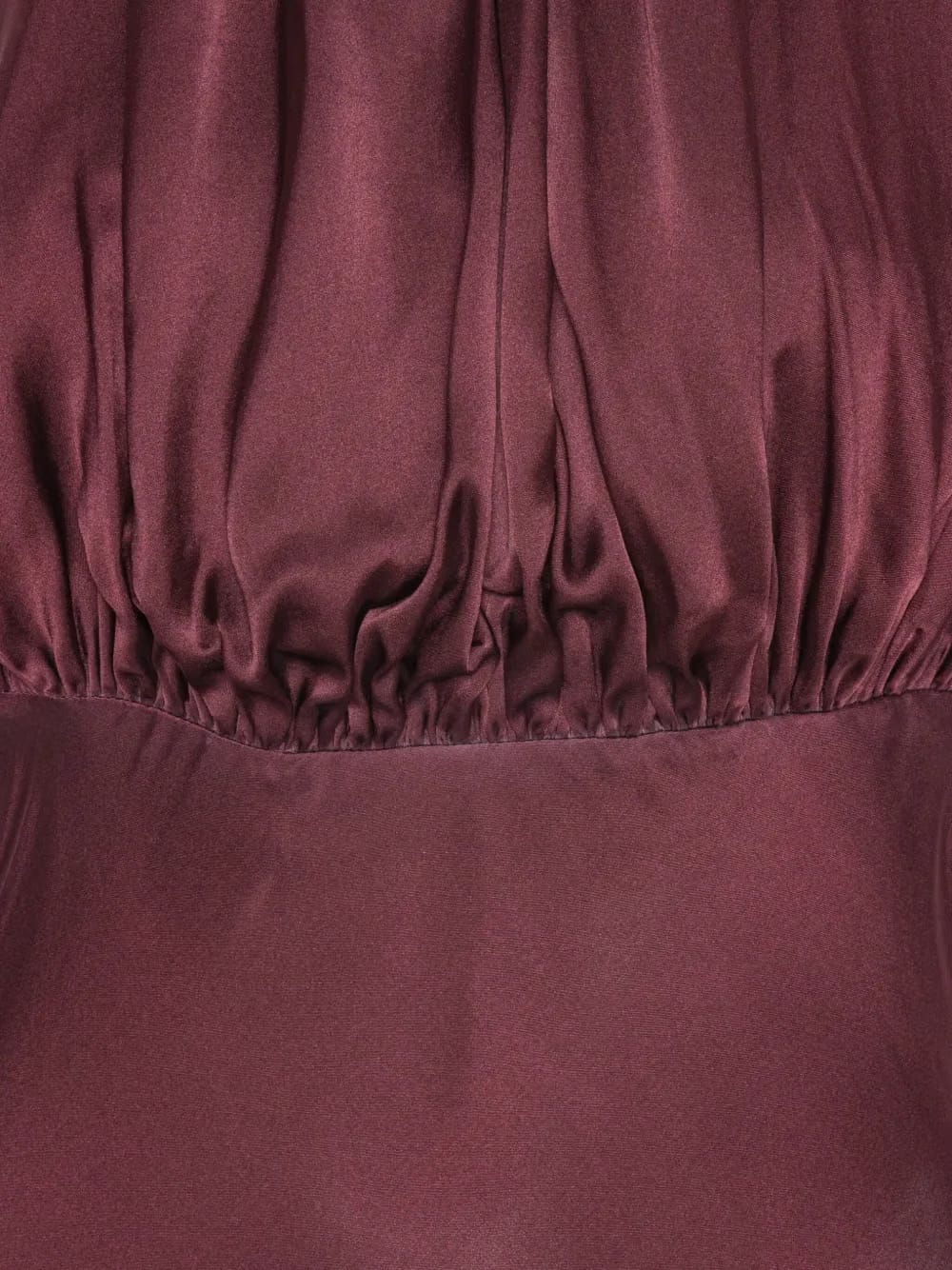 high-neck silk maxi dress