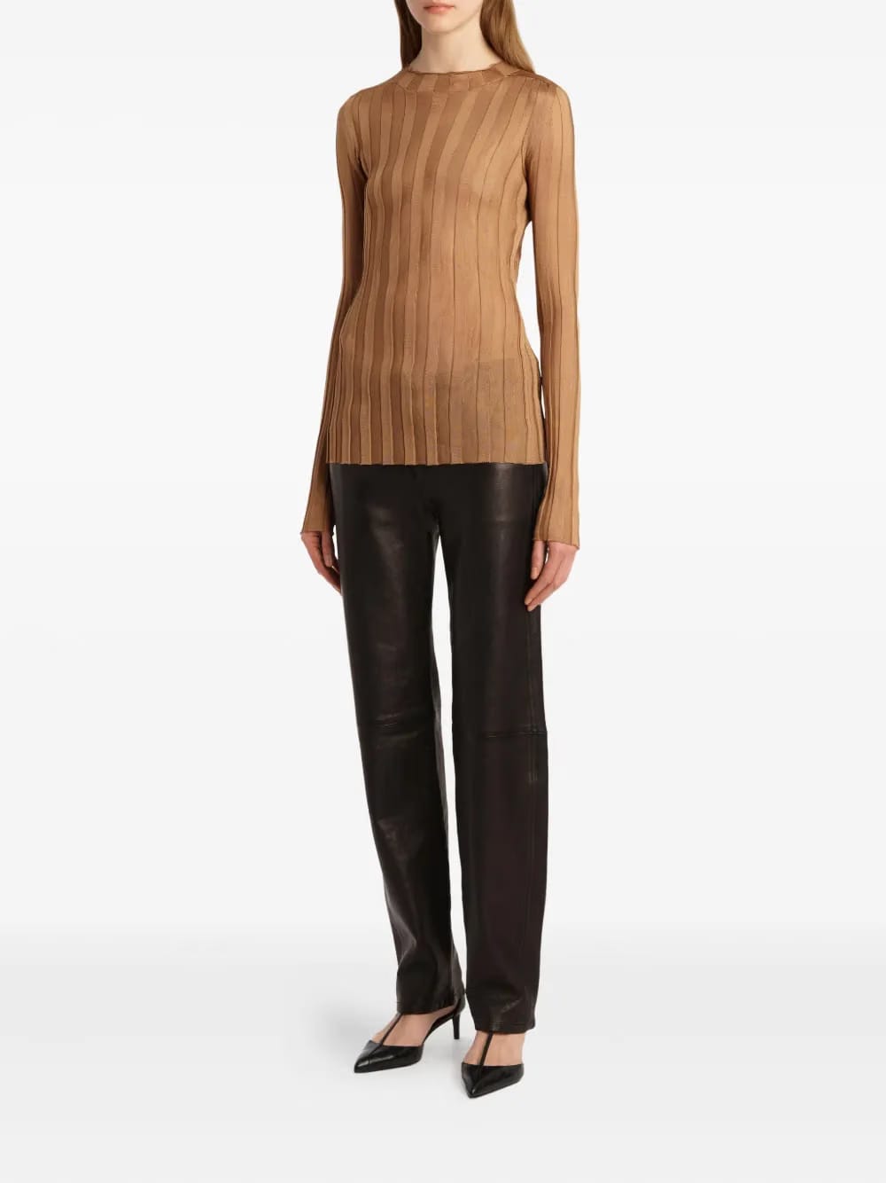 Cosette mock-neck knit top