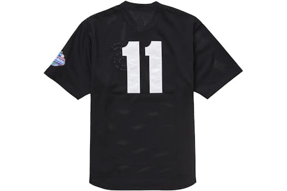 Supreme S Logo Baseball Henley (SS25) Black