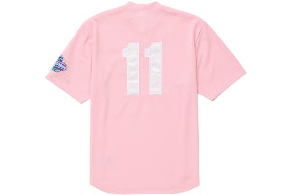 Supreme S Logo Baseball Henley (SS25) Pink