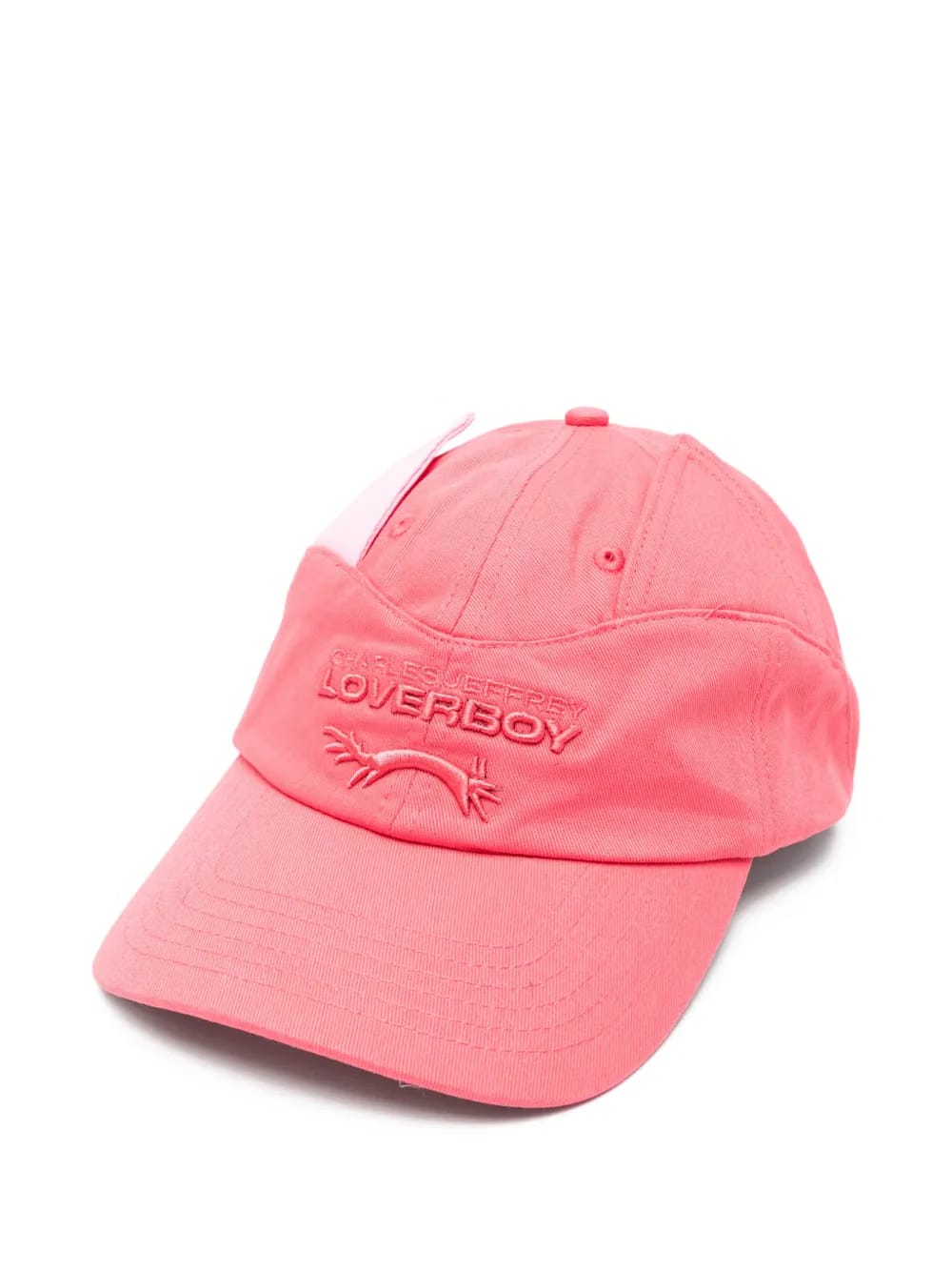 ears-detail colourblock baseball cap