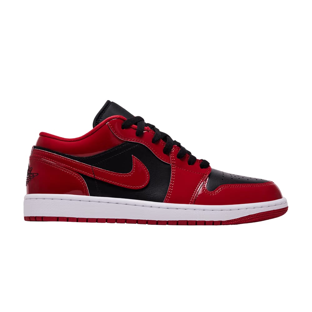Air Jordan 1 Low Patent Varsity Red Black